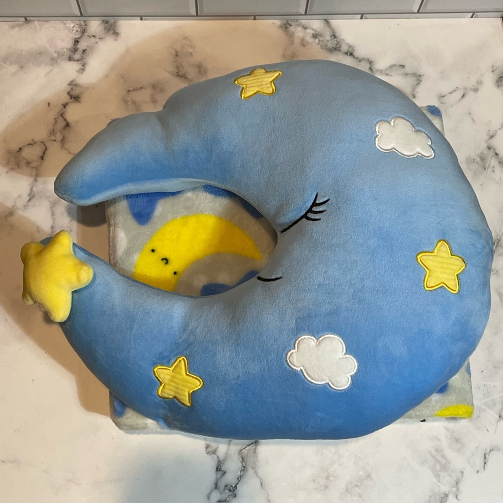 Moon Plush Pillow & Throw Set